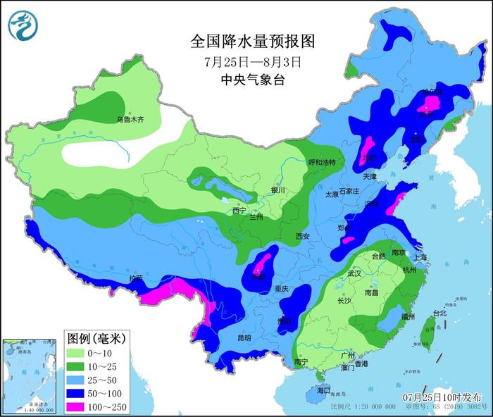 中央气象台：内蒙古东部吉林辽宁等地多雷阵雨 南方地区有大范围持续性高温