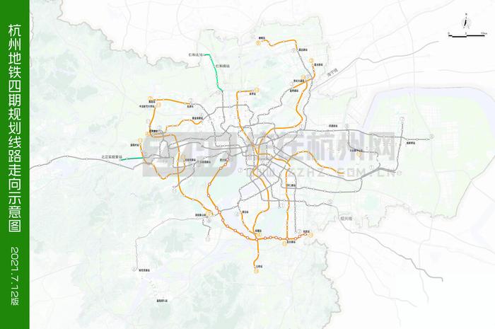 杭州地铁四期最新动态！不到200公里的里程，还剩哪几条线路？附图