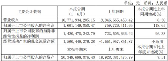 杉杉股份2022年上半年净利16.61亿同比增长118.65% 锂电业务产销量增长