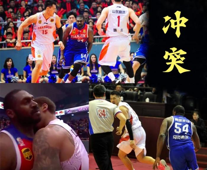 一场影响到NBA总冠军的CBA冲突？马克希尔满场追打吴珂🥶