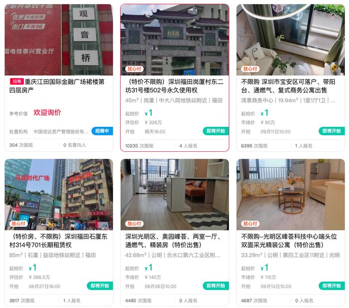 1元钱起拍的房子批量出现，有些还在深圳！原来都是套路…