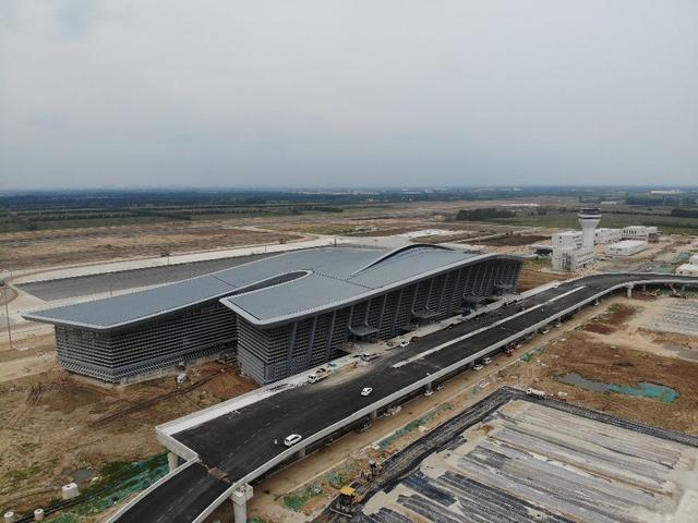 组图｜济宁新机场：航站楼主体完工 建设有序推进