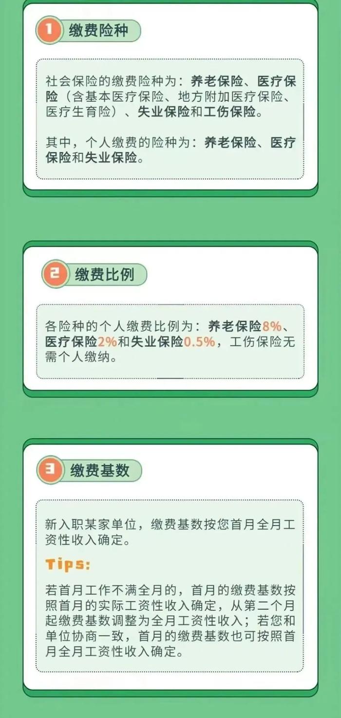 哪些社保险种需个人缴费？缴费比例是多少？职场人都要知道