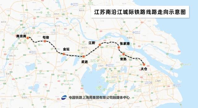 南沿江城际铁路进入全线铺轨阶段，未来上海至江阴、金坛等地更方便