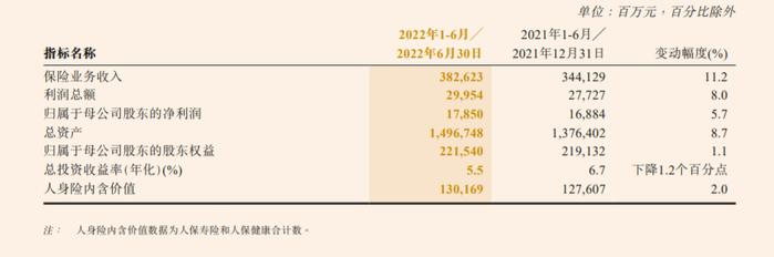 五大上市险企上半年总投资收益下滑超15%  归母净利润“两升三降”