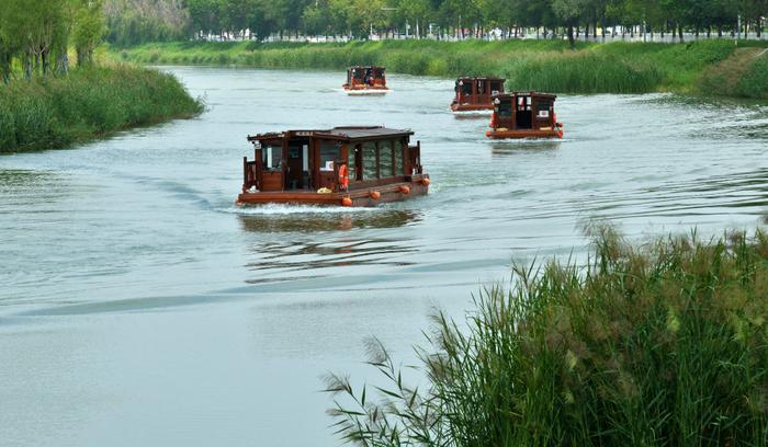 京杭大运河河北沧州中心城区段实现旅游通航