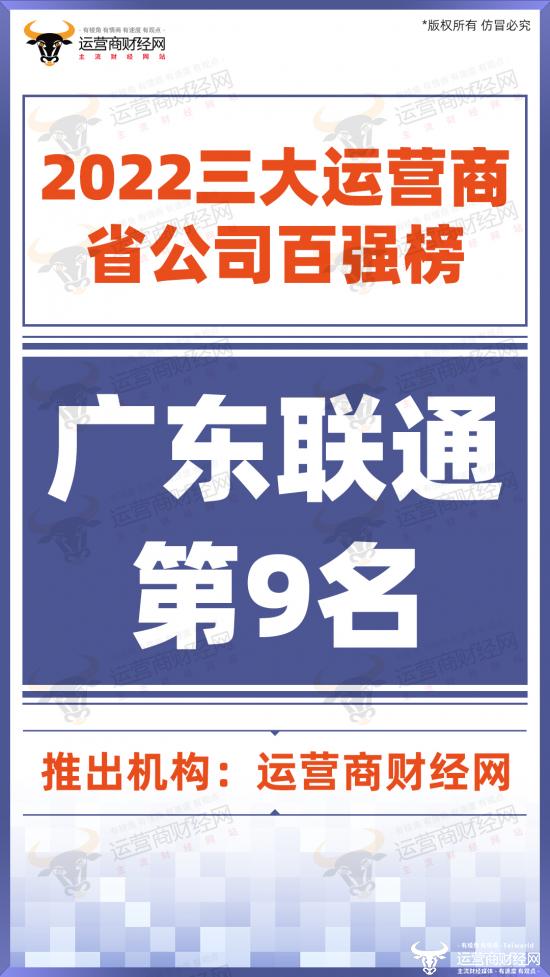 广东三大运营商年度收入规模比较：在各自系统内都是第一