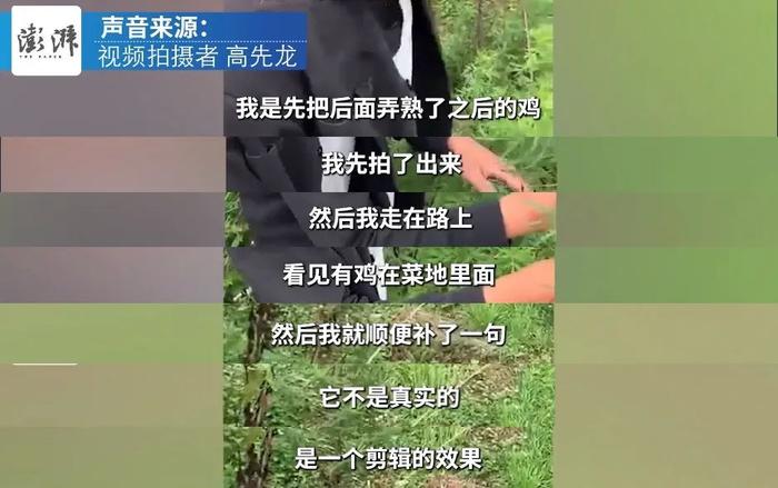 毕业论文被鸡吃了？拍摄者：视频内容虚构，如有雷同，你也学农？