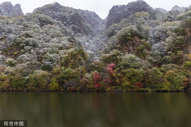 辽宁本溪迎降雪 雪中关门山景区景色独特