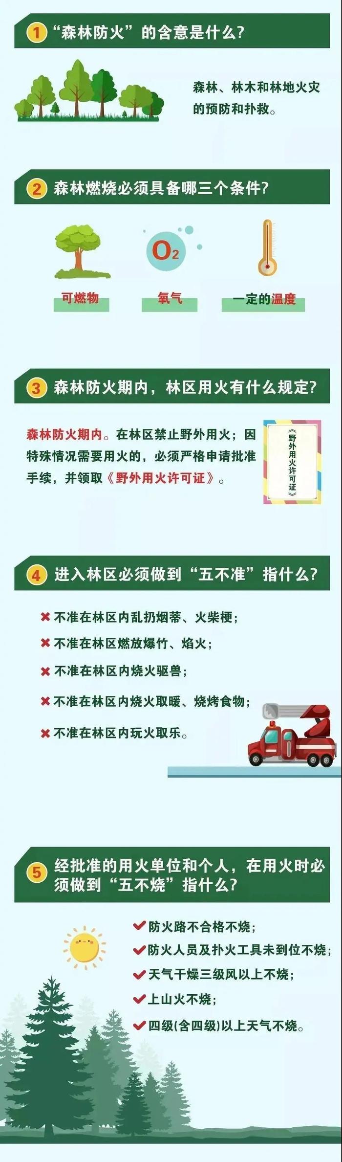 森林防火宣传 | 图解森林防火小知识