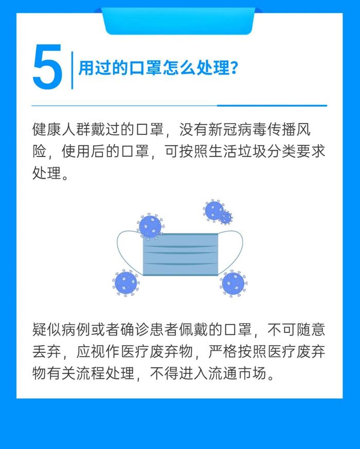 【防疫科普】口罩能重复用多久？什么情况下可以不戴口罩？口罩问题一次说清楚