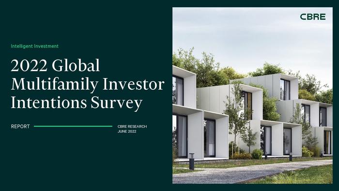 CBRE：2022年全球多户型投资者意向调查报告