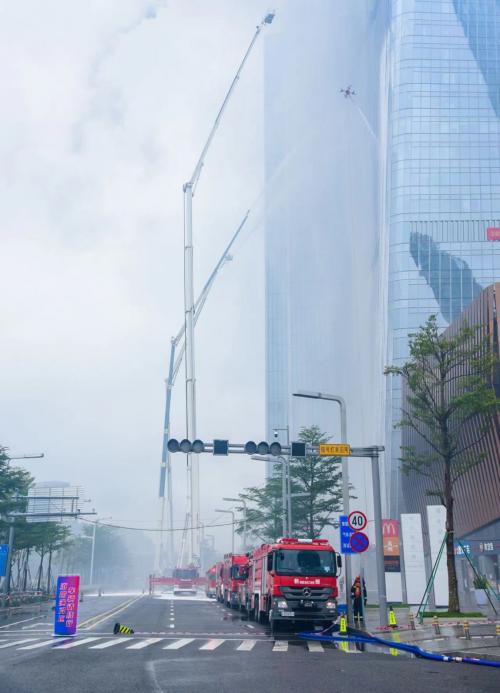 科技助力消防，深圳市2022年超高层灭火救援实战演习在前海世茂大厦圆满举行