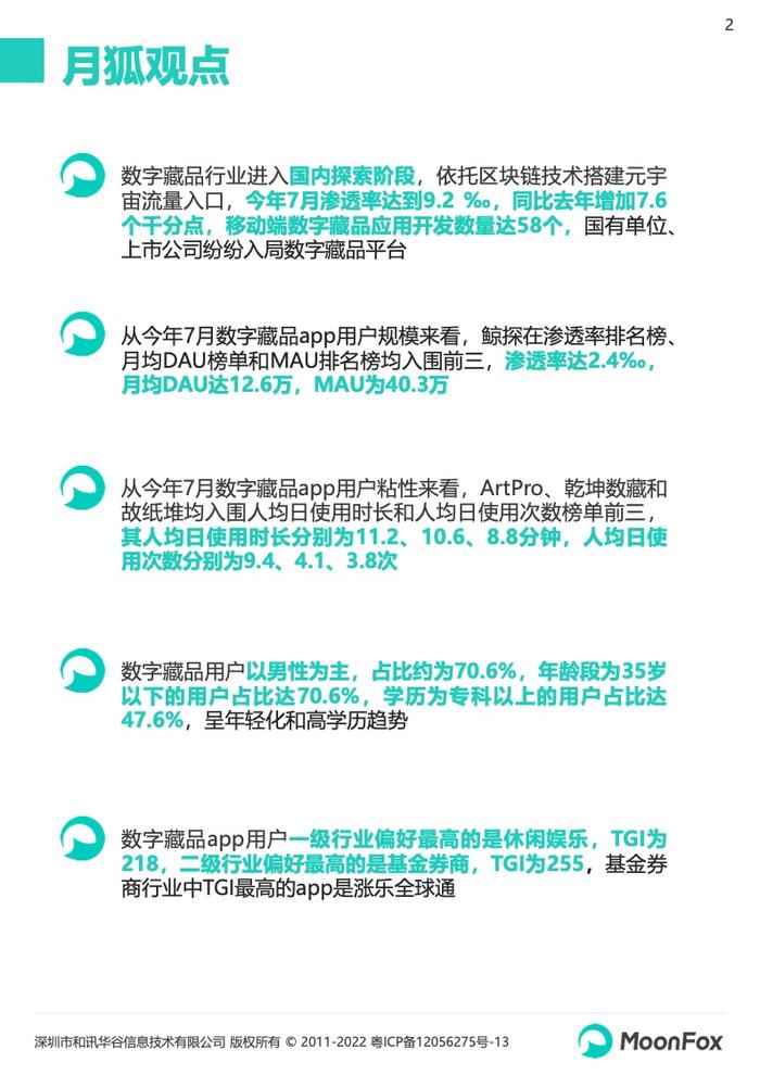 月狐数据：2022数字藏品app研究报告