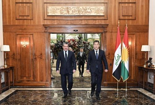 驻埃尔比勒总领事倪汝池辞行拜会伊拉克库尔德地区政府总理