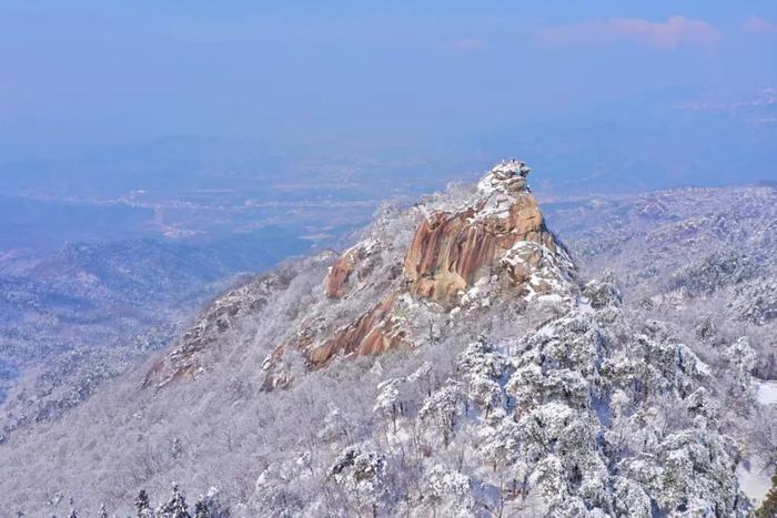 鸡公山景区下雪了，一键打开美颜模式