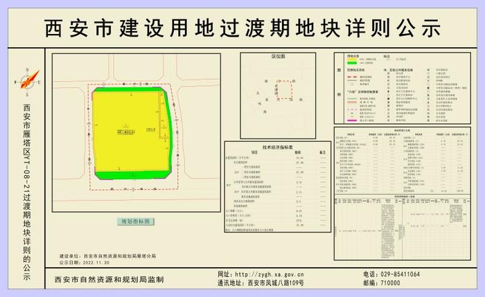 关于雁塔区YT-08-21过渡期地块详则的公示