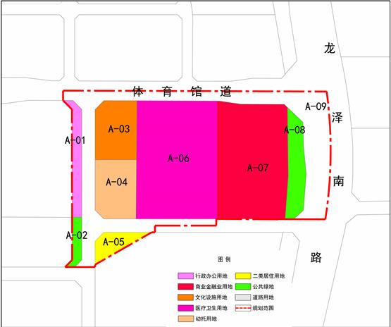 这块地规划有变！龙泽南路西侧体育馆道南侧→