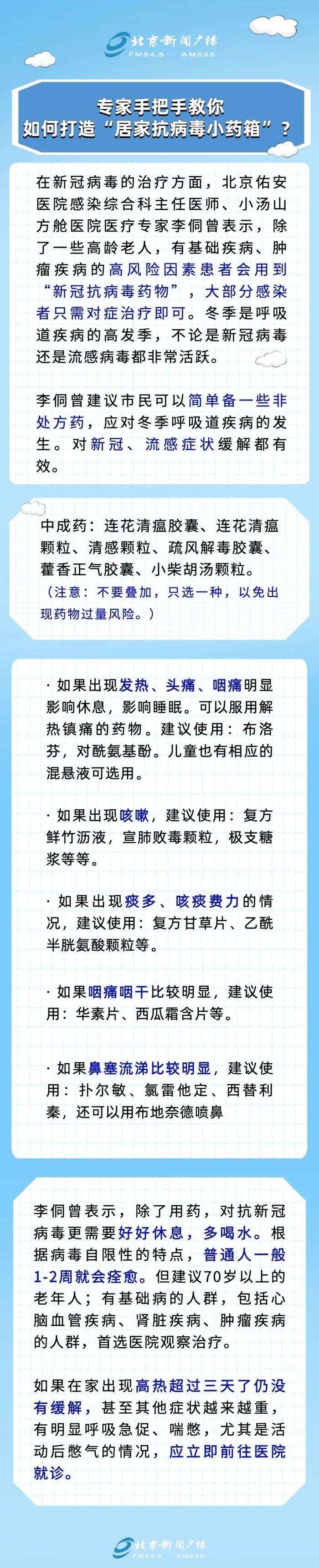 感染新冠病毒后，一般会相继出现哪些症状？家庭小药箱可常备哪些药物？专业解答来了！