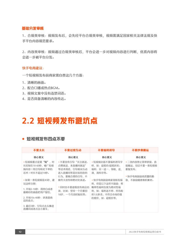 快手电商：2022短视频运营白皮书