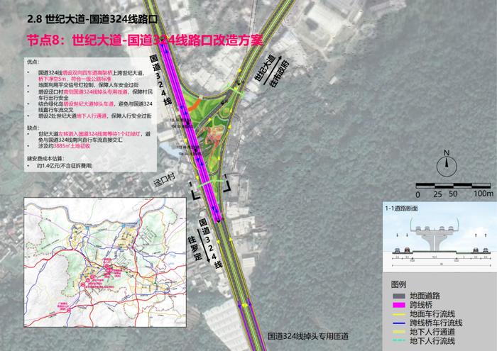 公示！省道S368线世纪大道提升工程方案设计来了→