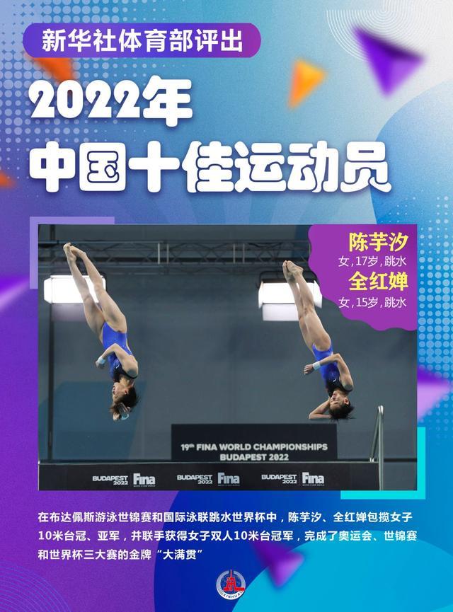 新华社体育部评选2022年中国十佳运动员，湖北网球选手郑钦文入选