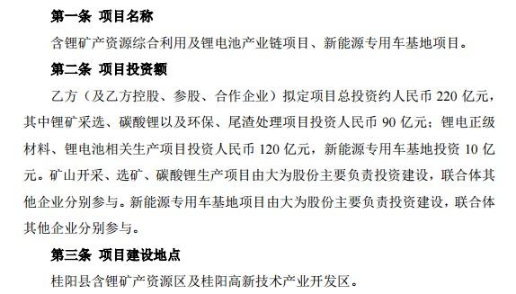 220亿元跨界投锂！大为股份(002213.SZ)一字涨停 最新市值却不足40亿