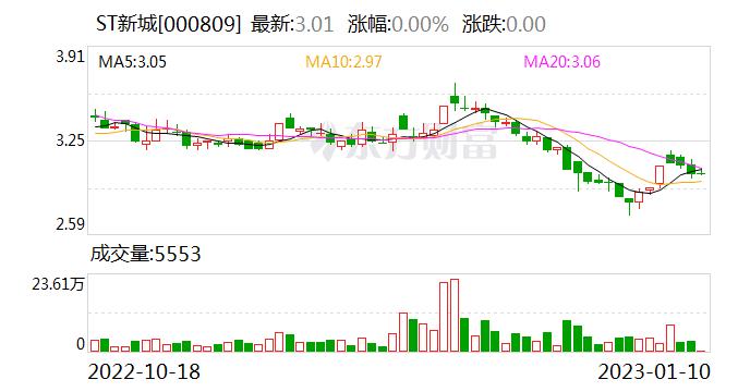 ST新城：按照股票上市规则 需待审计机构出具审计报告后 视ST相关情形的认定情况而定