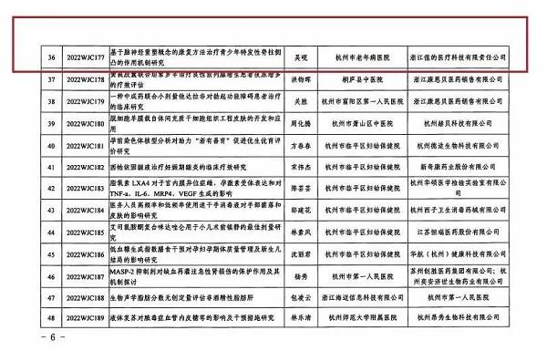 值的医疗与杭州第一人民医院合作特发性脊柱侧弯矫正科研课题立项