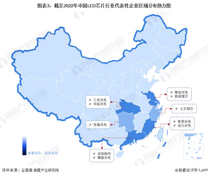 【行业深度】洞察2023：中国LED芯片行业竞争格局及市场份额(附市场集中度、企业竞争力评价等)