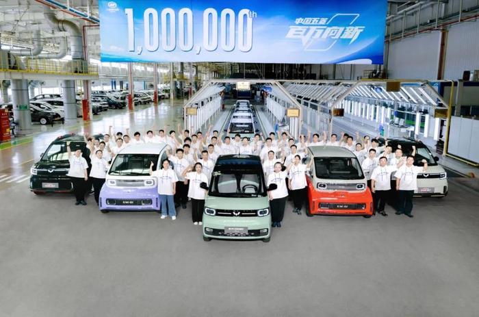 五菱汽车2022年累销160万辆，纯电动单一车型销量全球第一