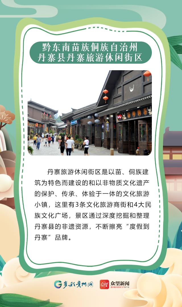 【海报】贵州两地拟入选！第二批国家级旅游休闲街区名单公示