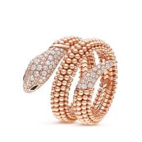 BVLGARI宝格丽耀目推出全新灵蛇戒指、项链、耳环 致敬Serpenti系列诞生75周年