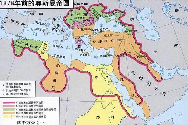▲奥斯曼帝国疆域