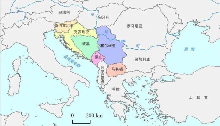 ▲前南斯拉夫的主权国家