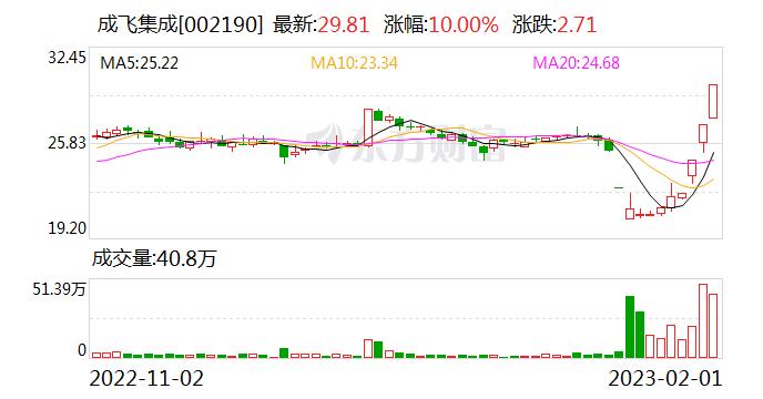 成飞集成(002190)龙虎榜数据(02-01)