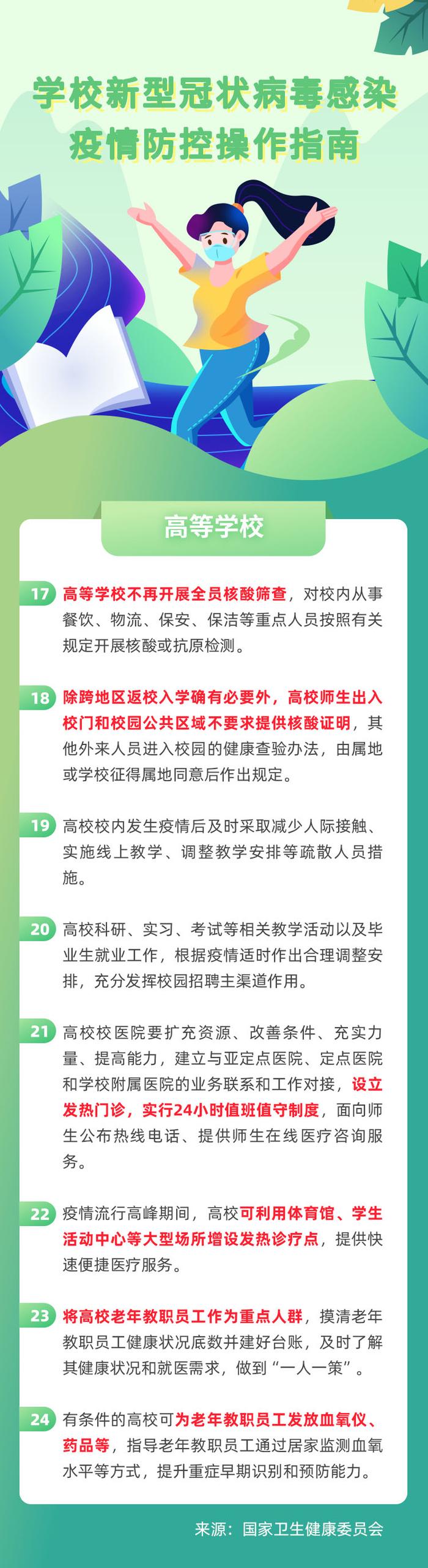 校园防控这样做！一起来看学校新型冠状病毒感染疫情防控操作指南