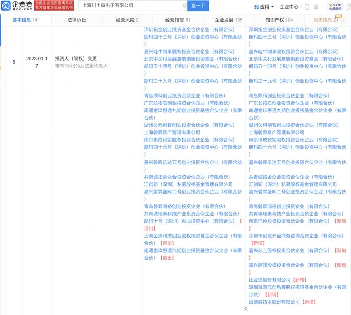 比亚迪、固德威投资高端模拟芯片研发商川土微电子