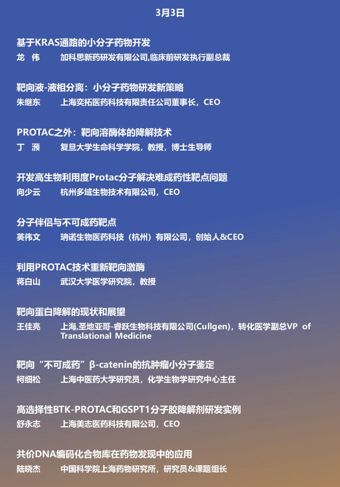 药渡会讯|报名即将截止！2023年首场小分子创新药&PROTAC&AI新药研发千人大会