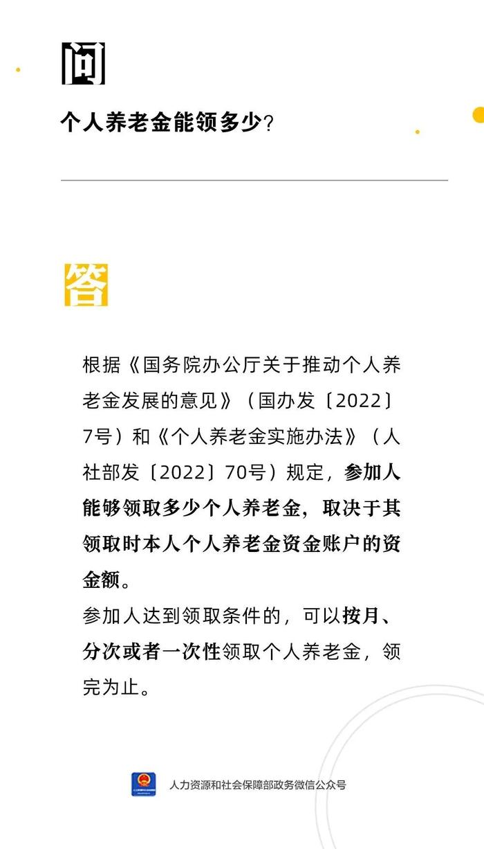 【人社日课·2月15日】个人养老金能领多少？