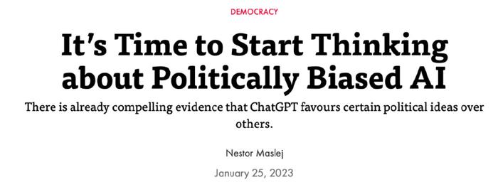 ChatGPT，它有政治倾向吗？