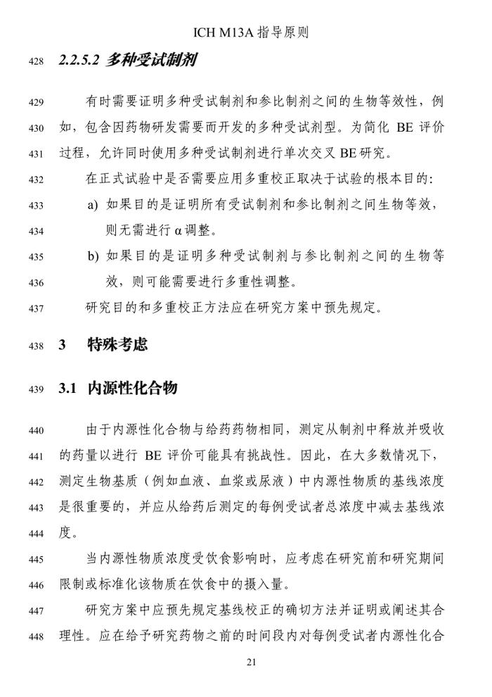 ICH《M13A：口服固体速释制剂的生物等效性》征求意见