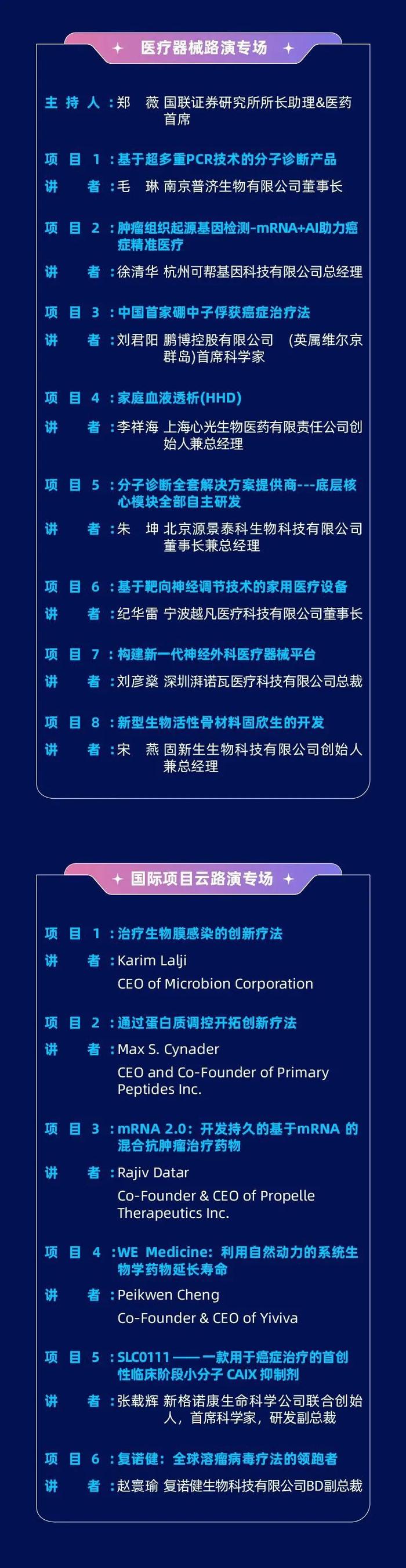 【关注】重点来了！第七届中国医药创新与投资大会最新日程发布