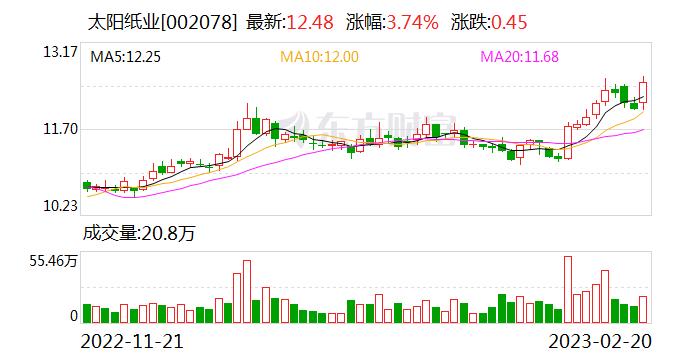 太阳纸业：人民币汇率的波动对公司的收益会有影响 谈不上巨大