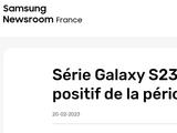 三星 Galaxy S23 系列在法国的预购量是 S22 系列的两倍，60% 买家选择 Ultra