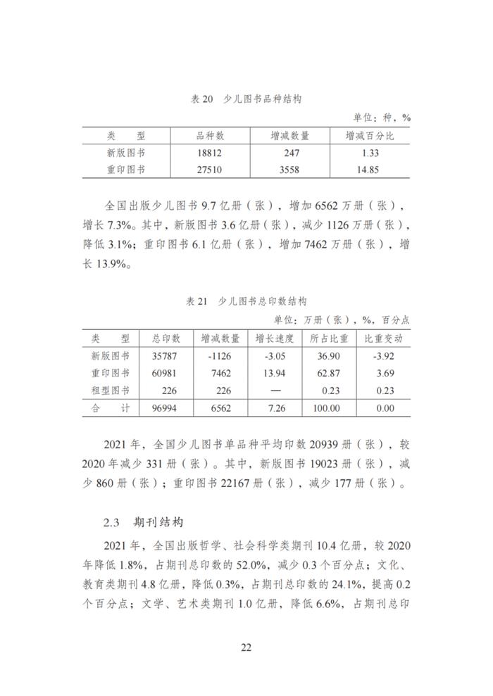 国家新闻出版署发布《2021年新闻出版产业分析报告》