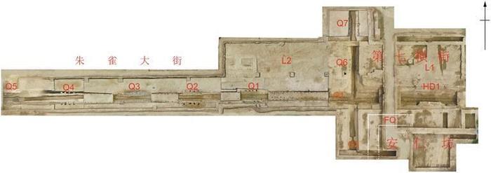 中国古代最早的五桥并列遗址现身朱雀大街