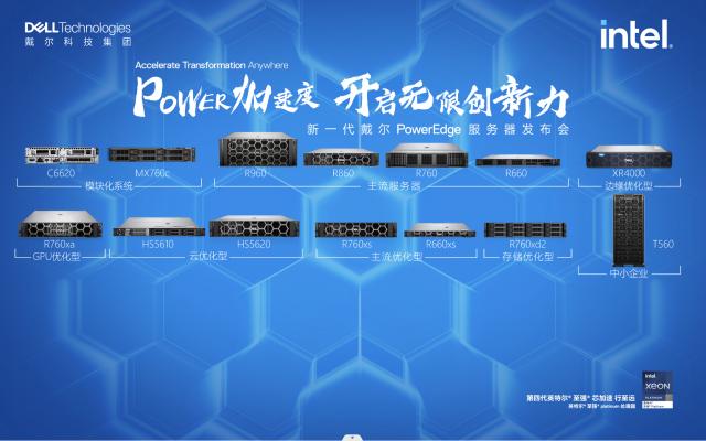 戴尔科技13款采用第四代英特尔至强处理器新一代Dell PowerEdge 服务器亮相：性能提升50% 可专机专用