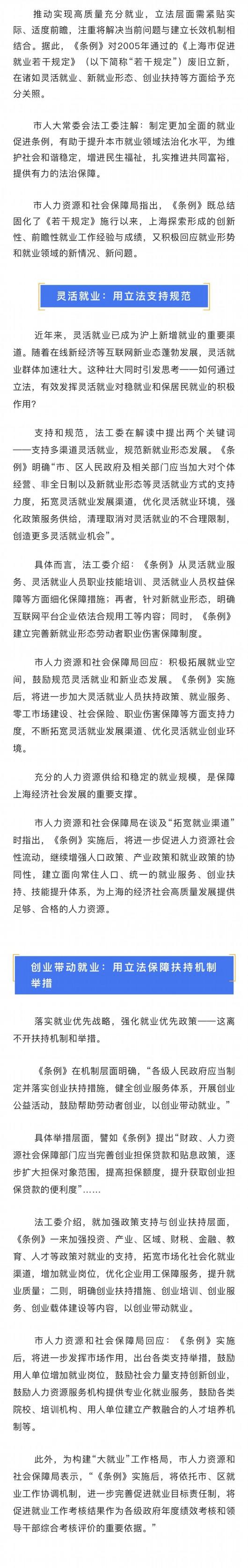 支持规范灵活就业！上海再次颁布实施促进就业地方性法规