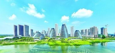 军山新城正在成为武汉经开区高质量发展的重要引擎。李岿摄/光明图片